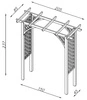 Pergola Droite h237 x 205 x 85 cm