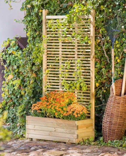 Jardinière avec treillis Oslo