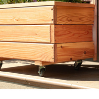 Juego de 4 ruedas giratorias para jardinera/cajón
