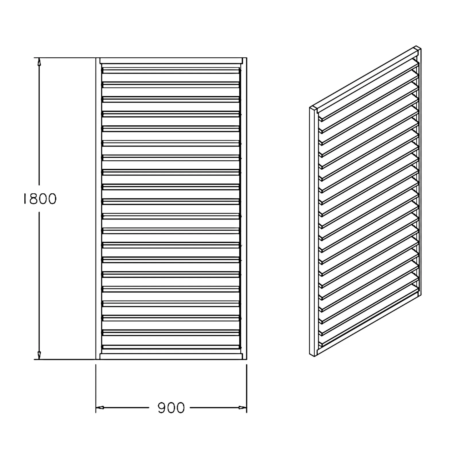 Panneau vénitien style persienne