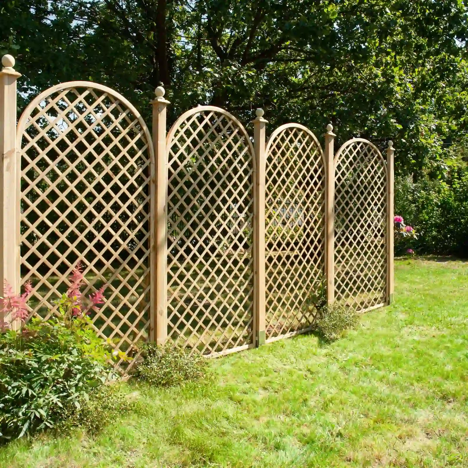 Rankgitter mit Rosenbogen h135/183/135 x 90 cm