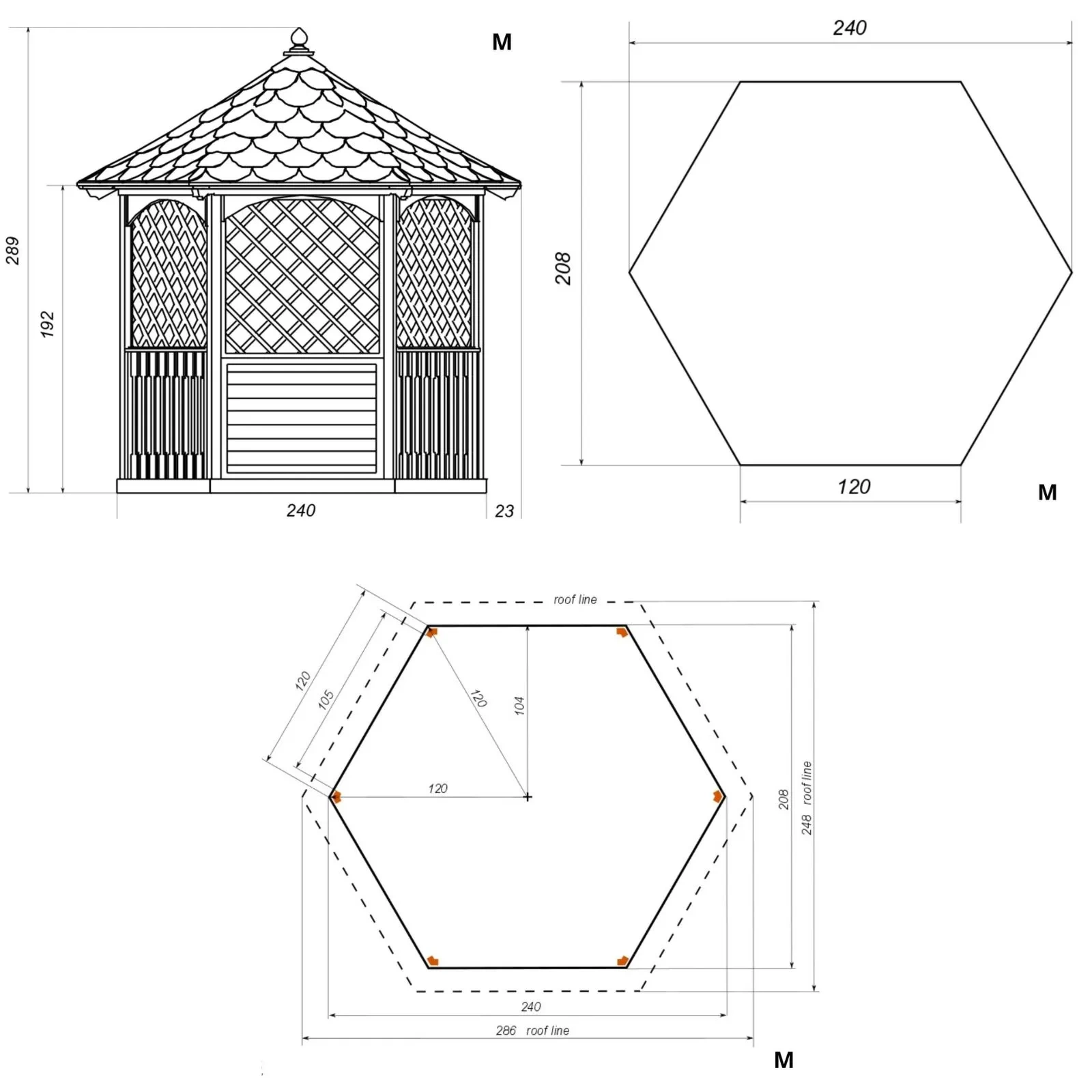 Winchester Tiled Gazebo