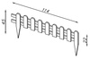 Valla de raíles. accionado h22-45x114 9 tablas 1.6x6.5 estriadas