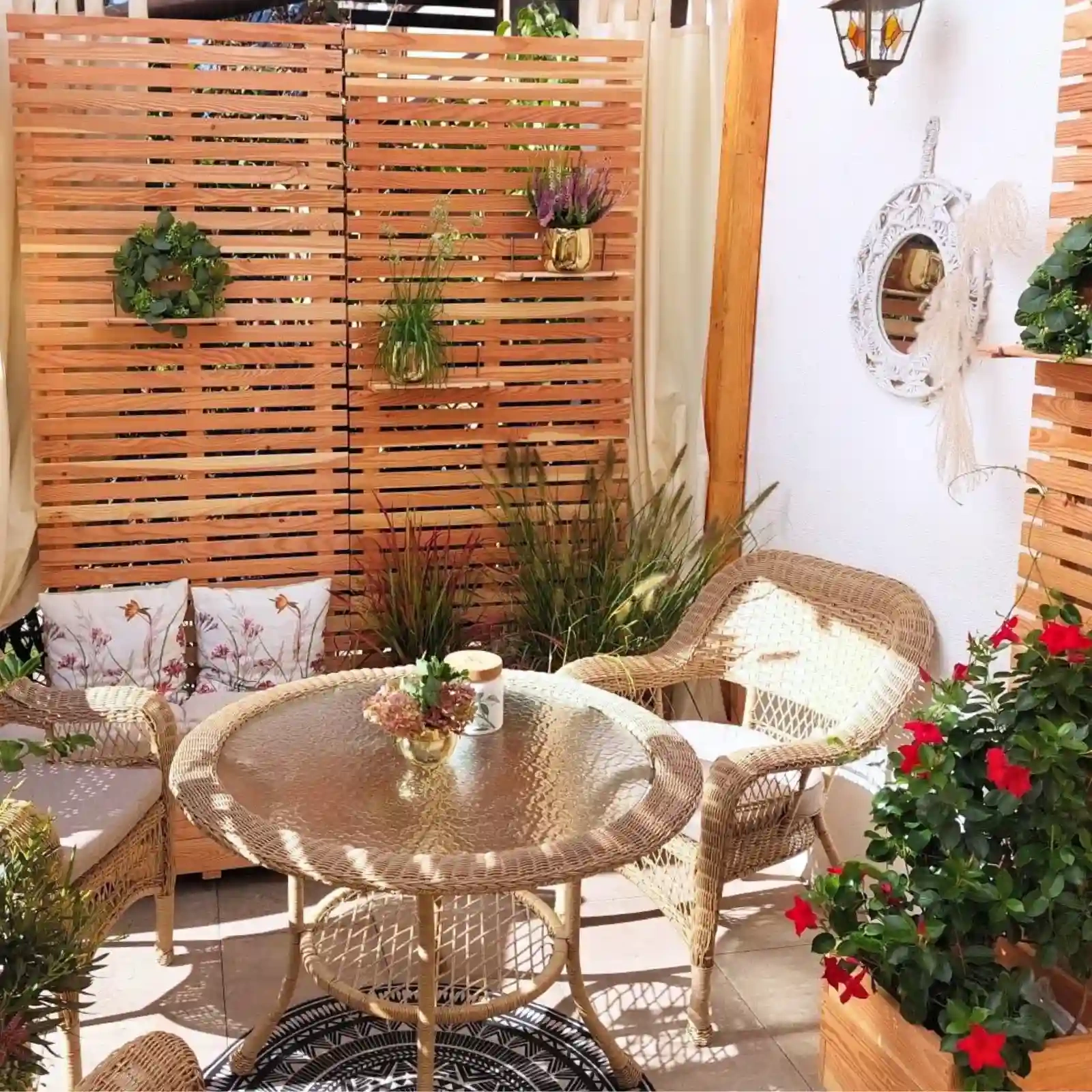 Pannello con listello di larice su misura