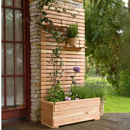 Maceta de panel de alerce Larix h234 x 59 x 44