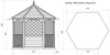 Gazebo Esagonale Winchester Grande (h295 x 270 x 234 cm)