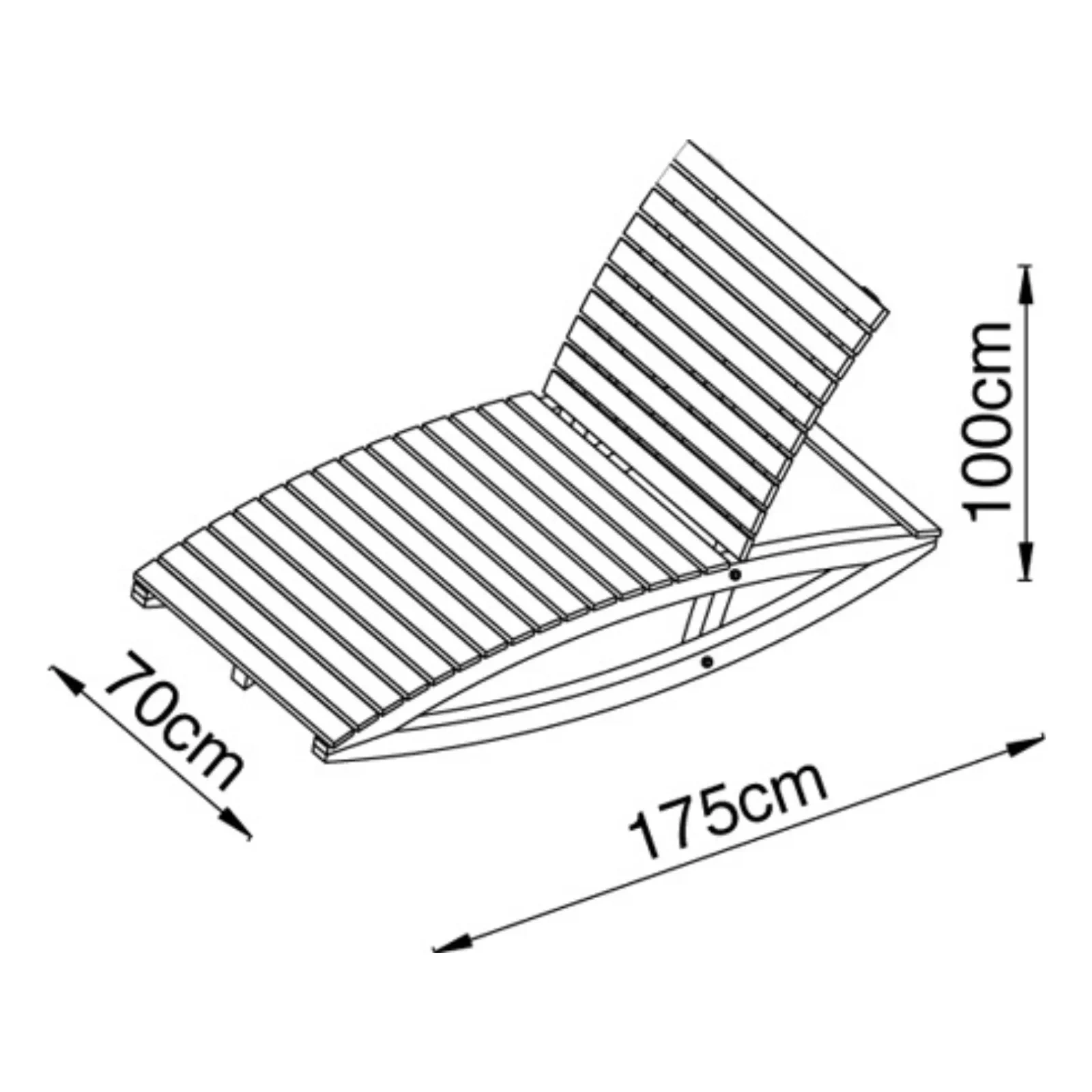 Schaukelliege Joy (Dralon/Graphite)