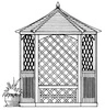 Gazebo Bronte pequeño ? 205 cm con tejas