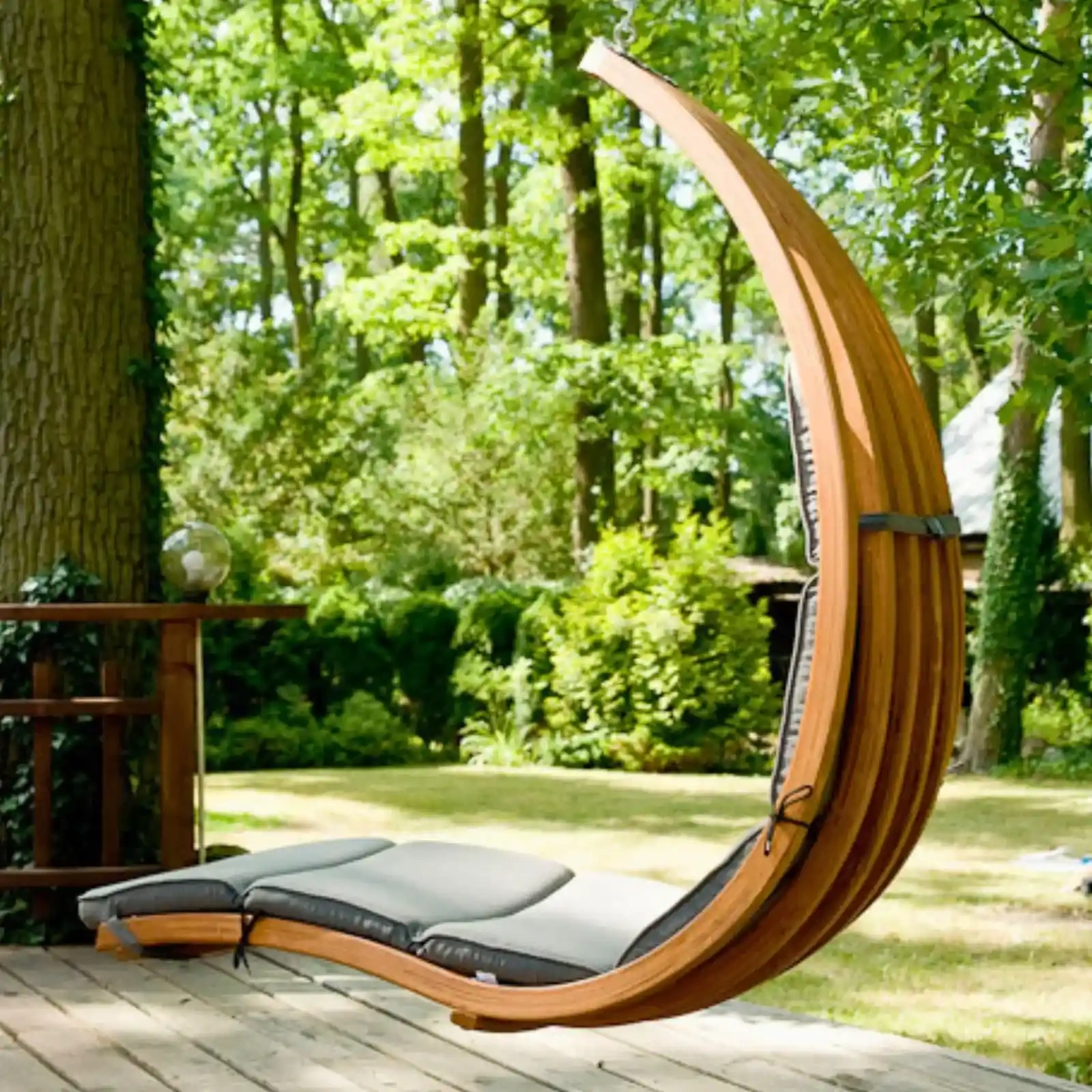 Wave Hanging Lounger h145x168x66 (Dralon / grey)