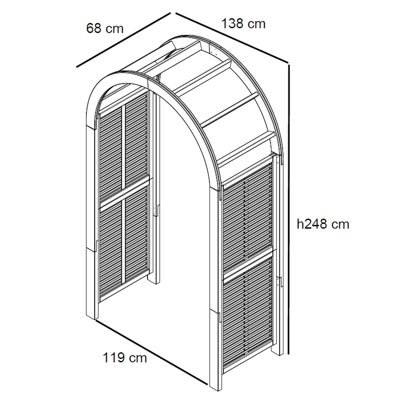 Rose Garden Arch Contemporary