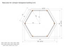 Gazebo Esagonale Brompton Medio (h289 x 240 x 208 cm)