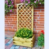 Jardinière avec treillis arqué