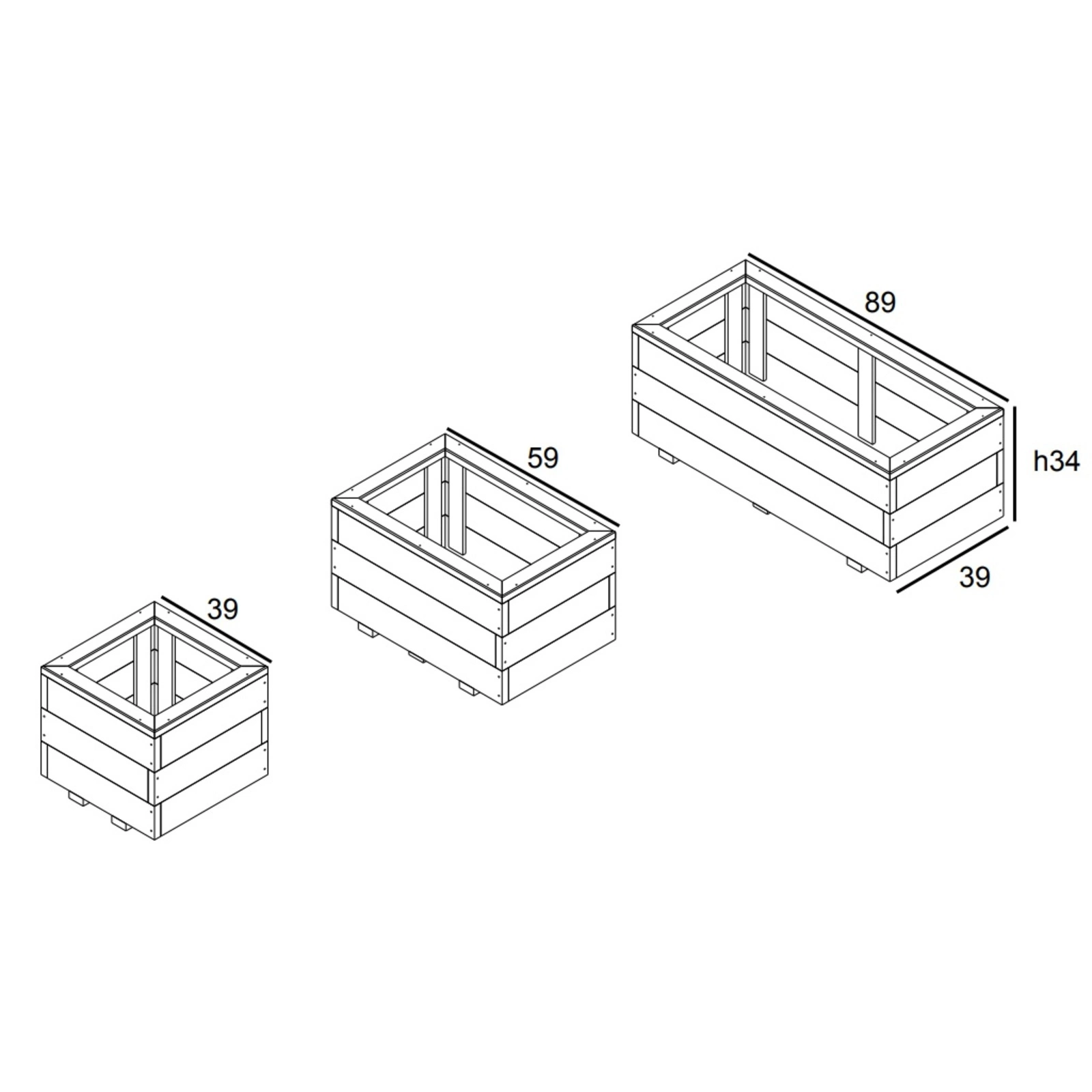Jardinera Larix de Alerce